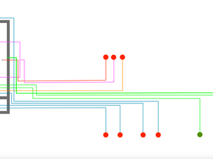 Technical drawing of pump room