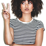 Attractive Woman with Afro