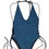 Thumbnail: Flat lay of blue Ignis Swimsuit with glitter effect and laced sides