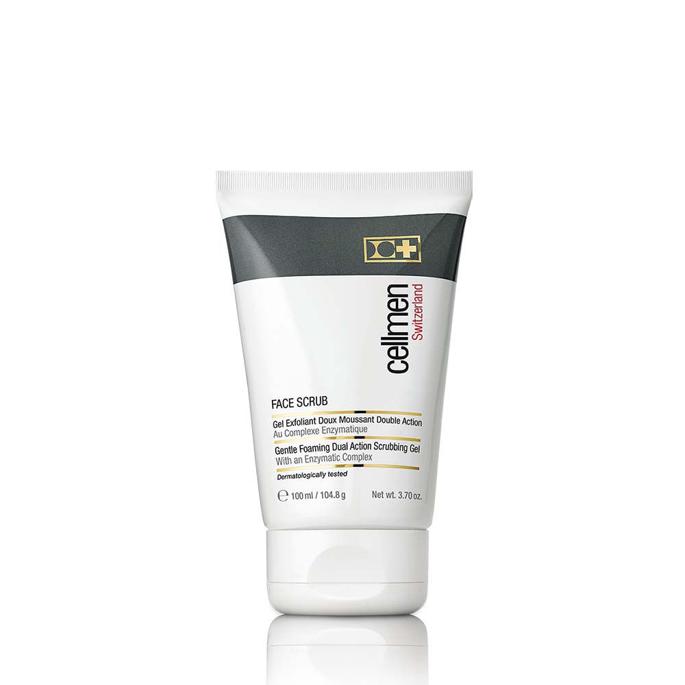 Cellmen Face Scrub gel exfoliant doux moussant double action