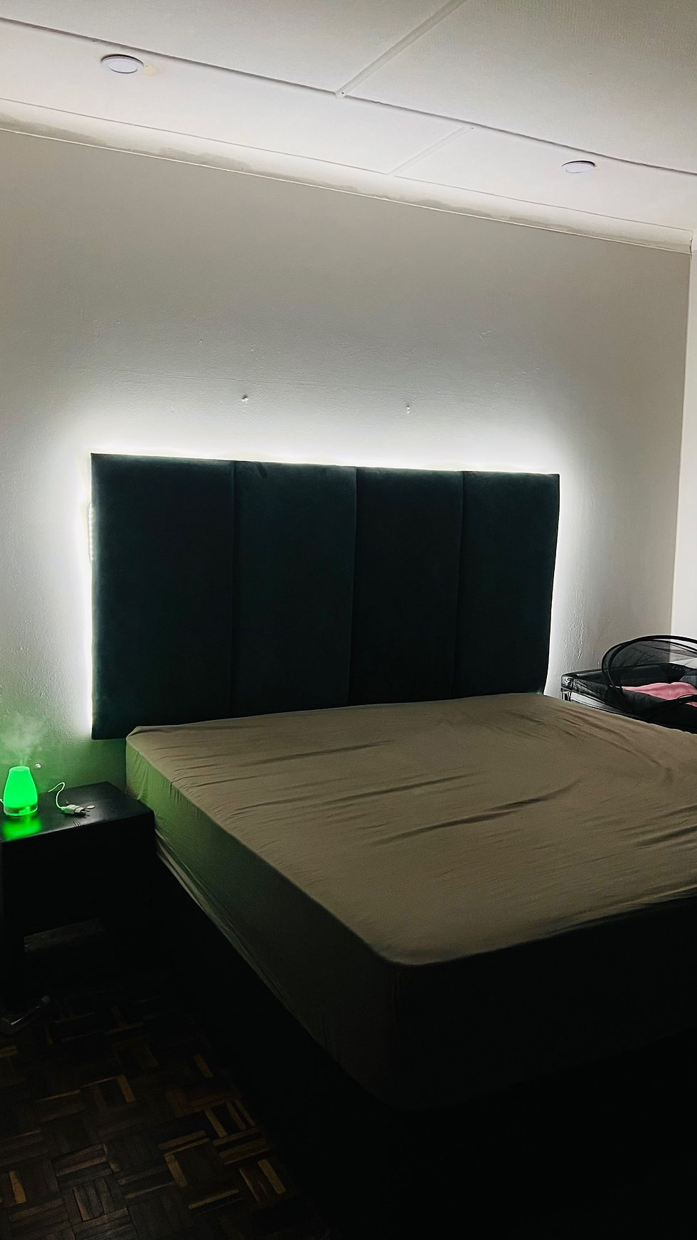Thumbnail: DIY King Size Headboard with LED backlight