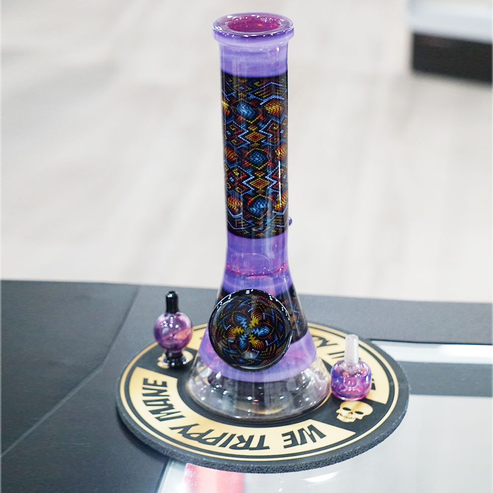 PURPLE GLASS BONG