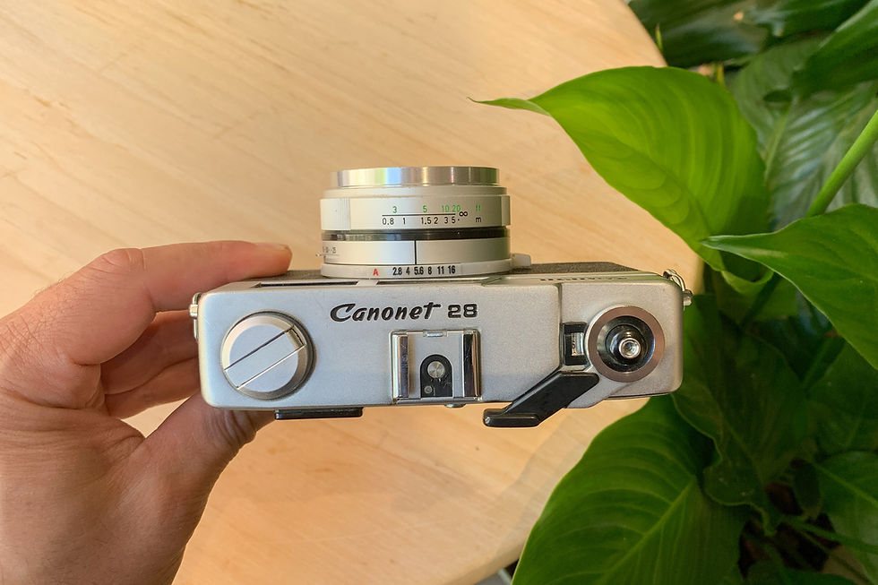 Miniaturbild: Canon Canonet 28 + Pil Hediye - TEMİZ