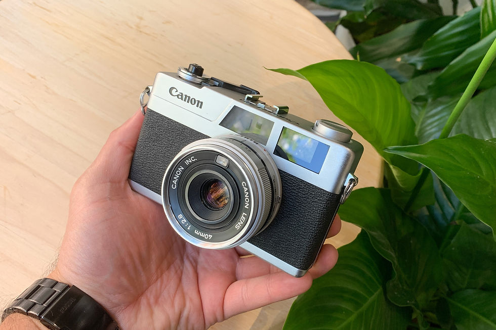 Küçük resim: Canon Canonet 28 + Pil Hediye - TEMİZ