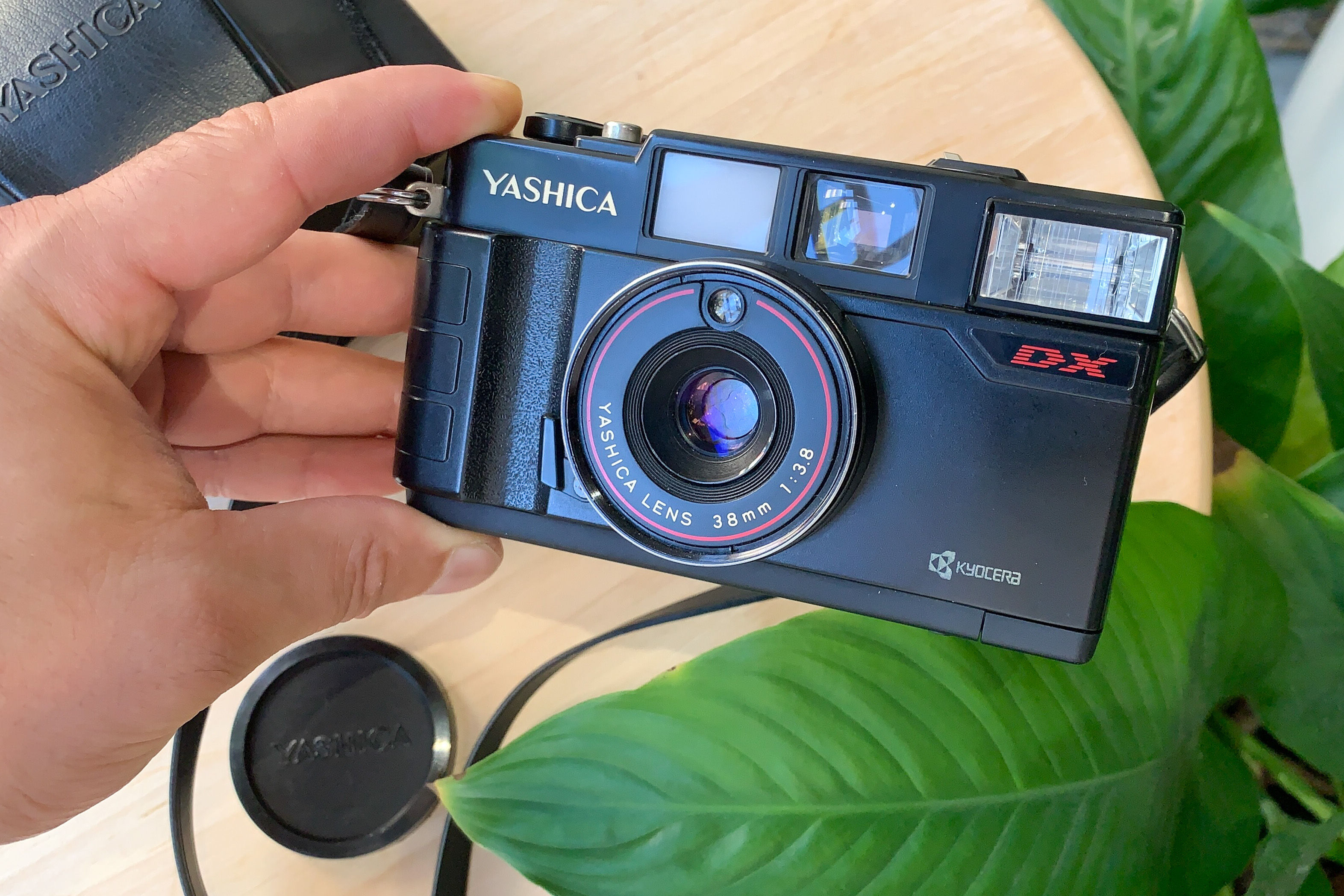 Yashica MF-2 Super + Orjinal Deri Kılıf - ÇOK TEMİZ