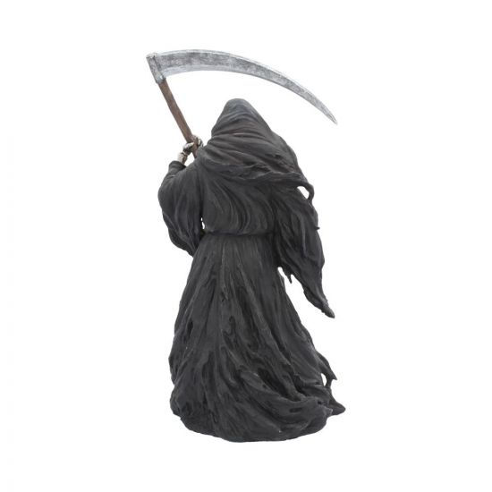 Thumbnail: Summon The Reaper Gothic Figurine By Anne Stokes Woman and Reaper Statue