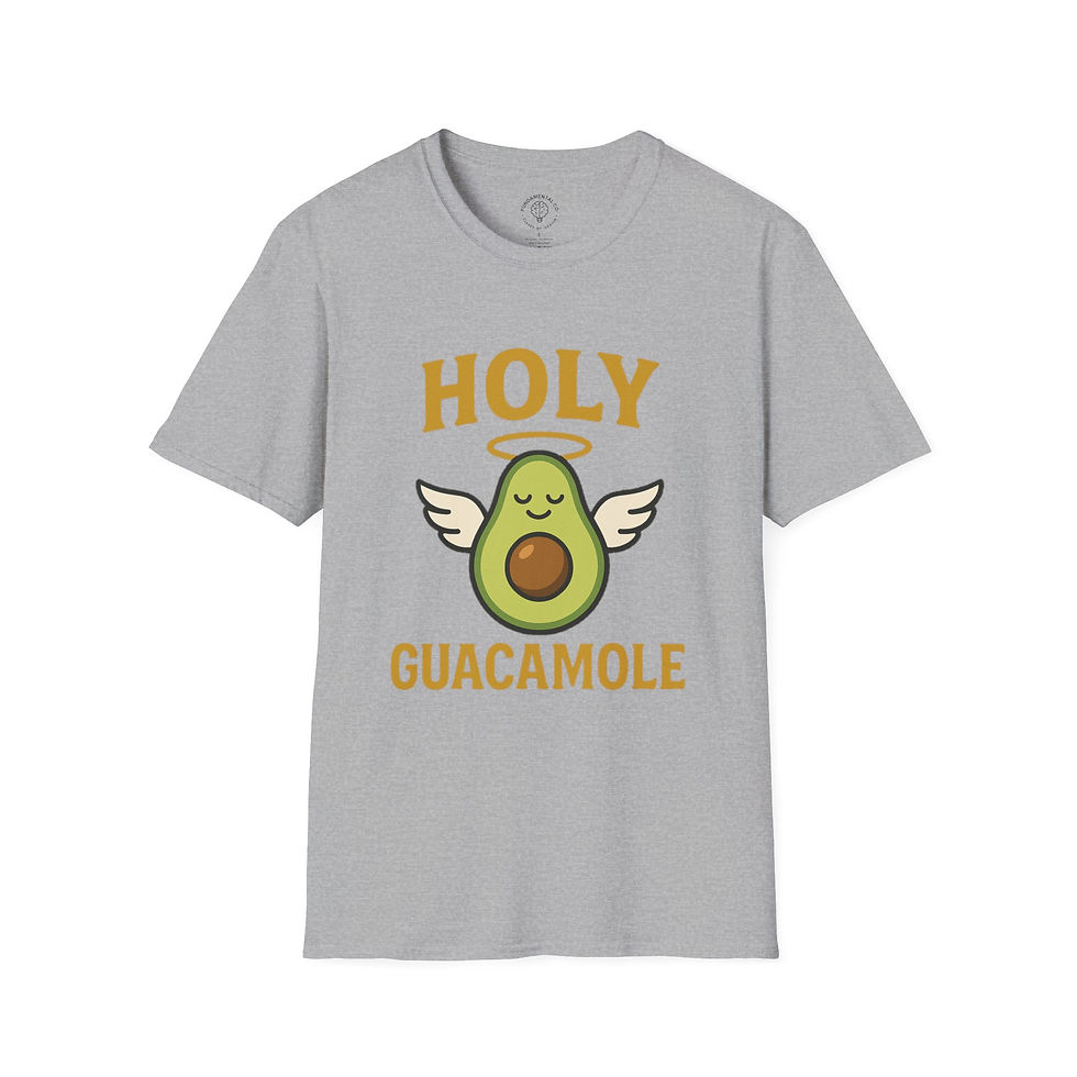 Thumbnail: Holy Guacamole T-Shirt — Cute Angel Avocado Graphic Tee