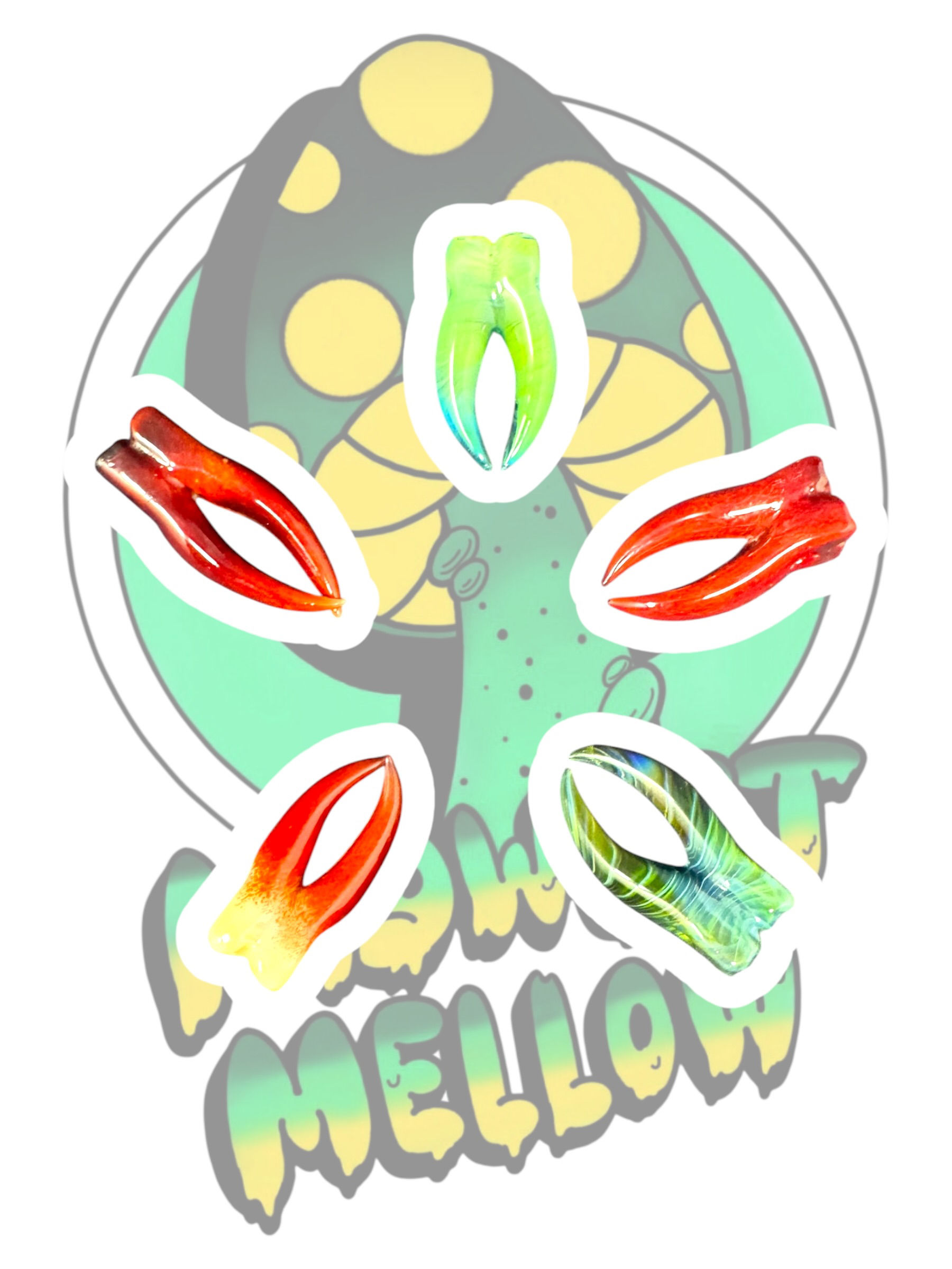 Grime Glass - Teeth Pendant