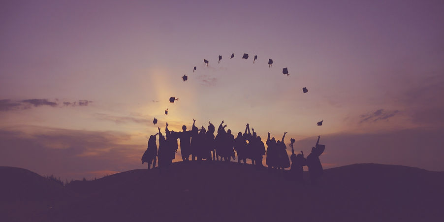 College Graduates at Sunset