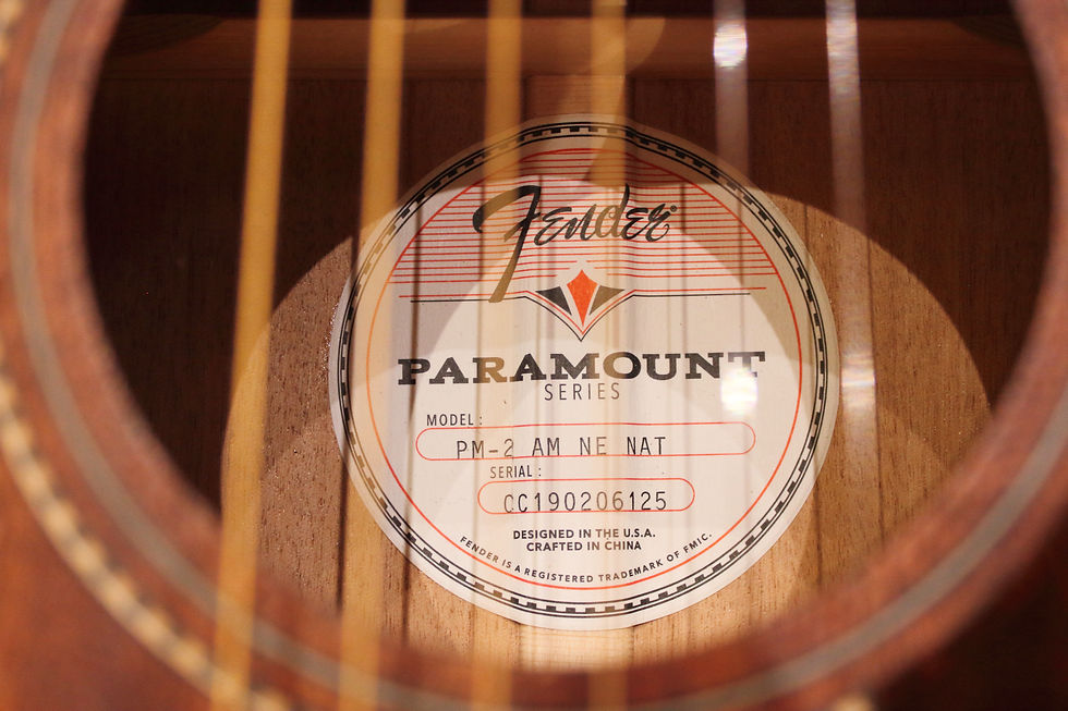 Miniatura: Fender Paramount PM-2 Parlor All Mahogany