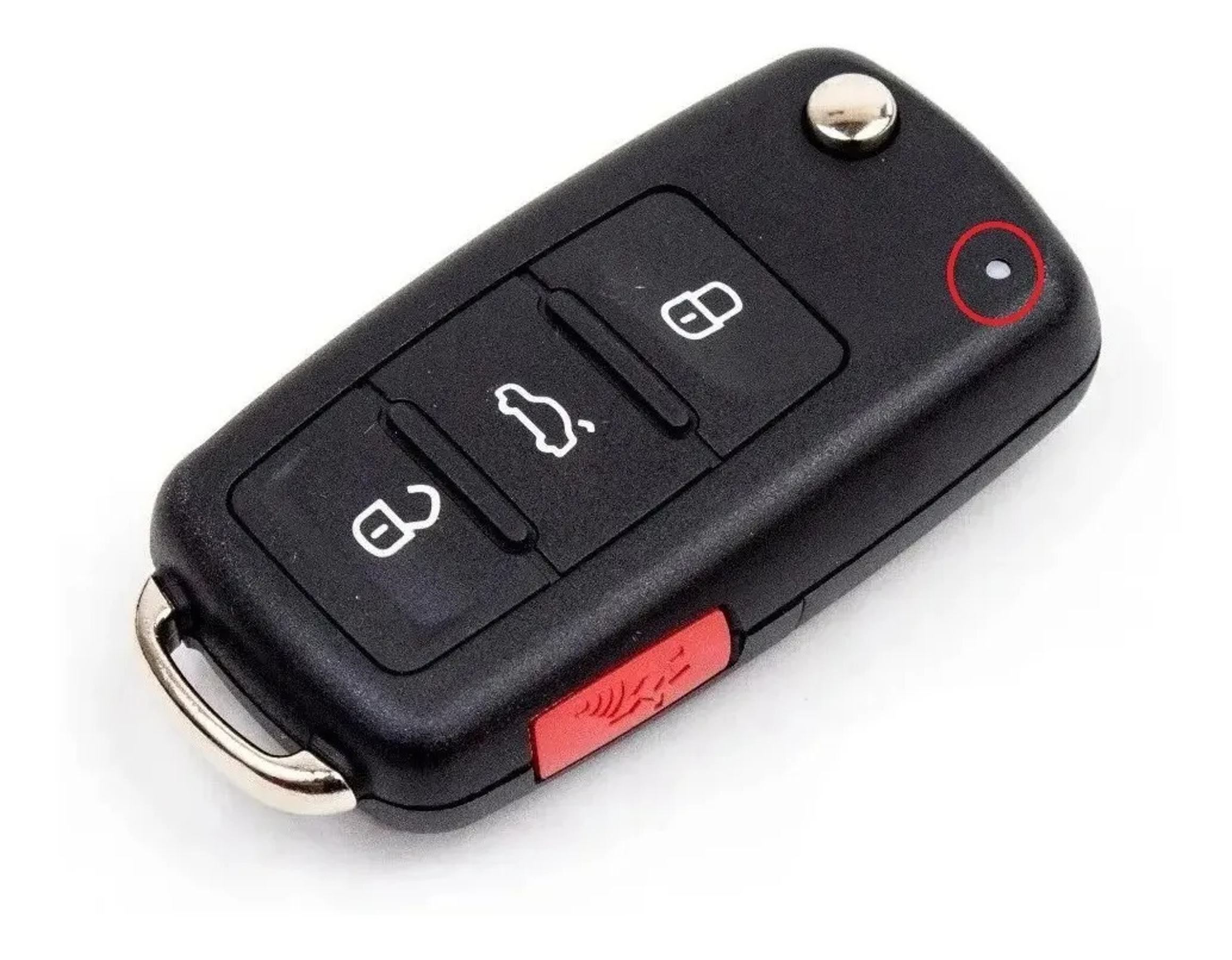 Carcasa Llave Volkswagen Panico 3 Botones Jetta Led Arriba