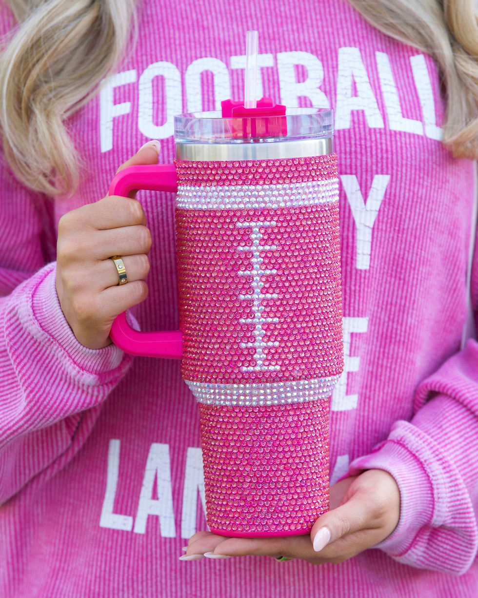 Pink Crystal Tumbler 40 oz.