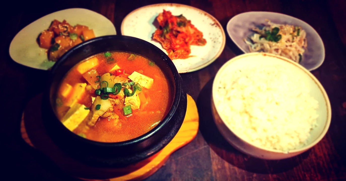 Arranged Food and Objects