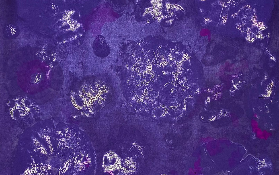 Michele van de Roer_Ocean Flowers, silk aquatint 2019 46 x 47 cm plate size paper 56 x 76