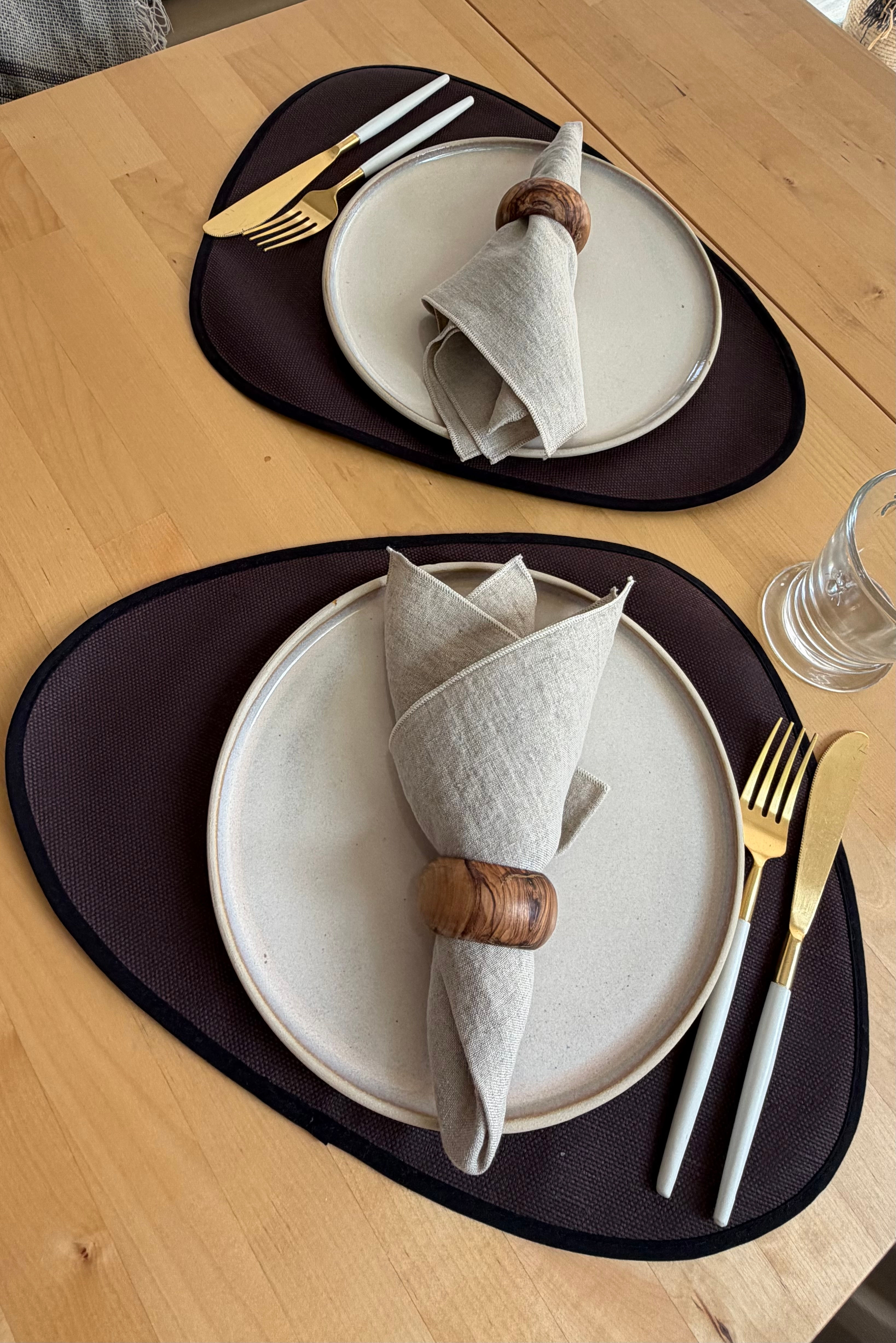 Set de table organique – Chocolat