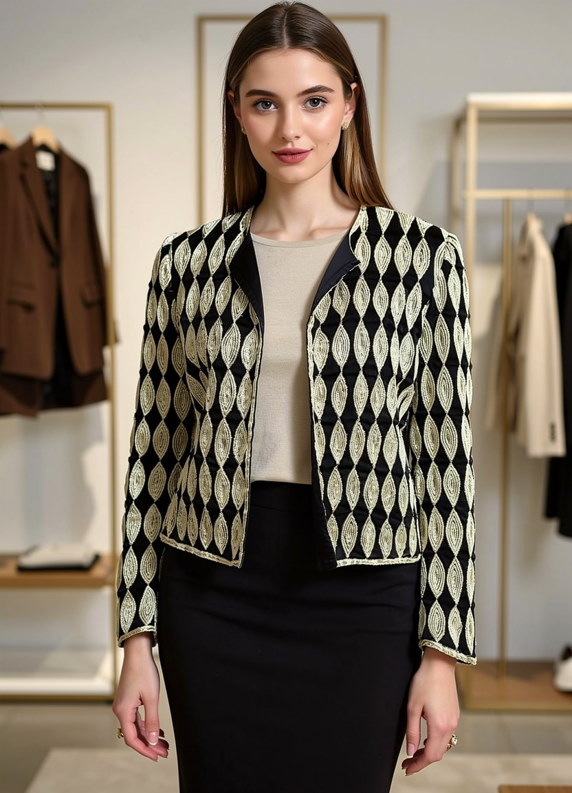 Thumbnail: Midnight Luxe Embellished Jacket