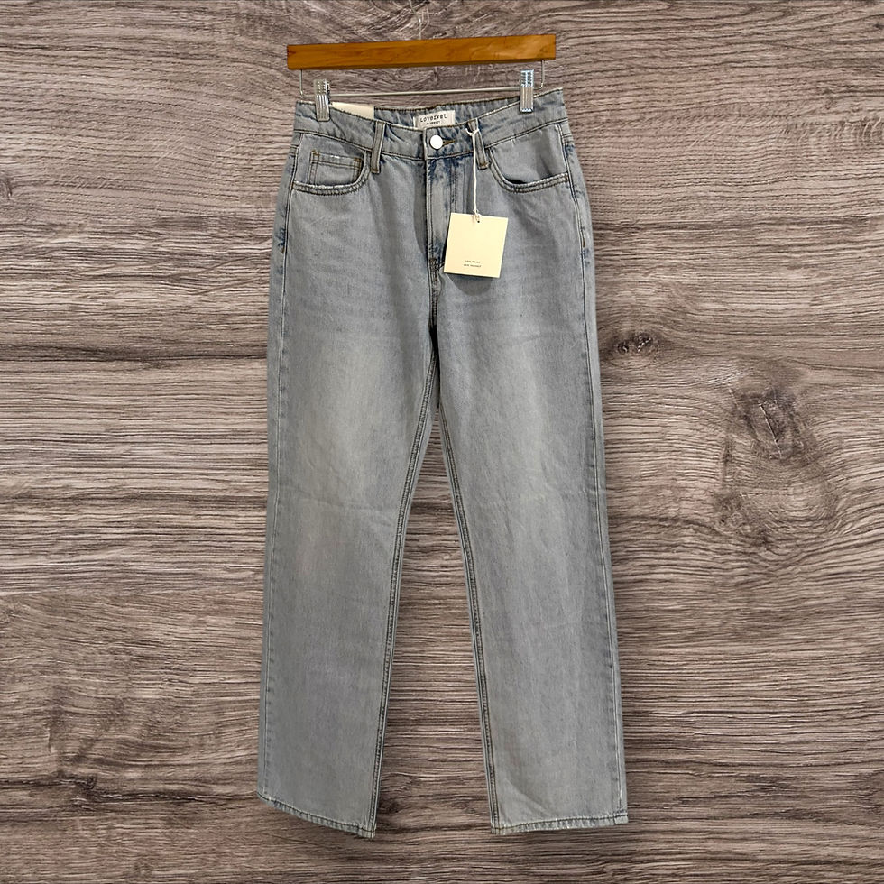 Loveret by Vervet Light Wash Straight-Leg Jeans Size 26
