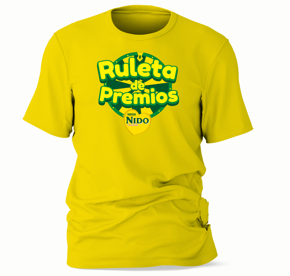 t-shirt ruleta de premios