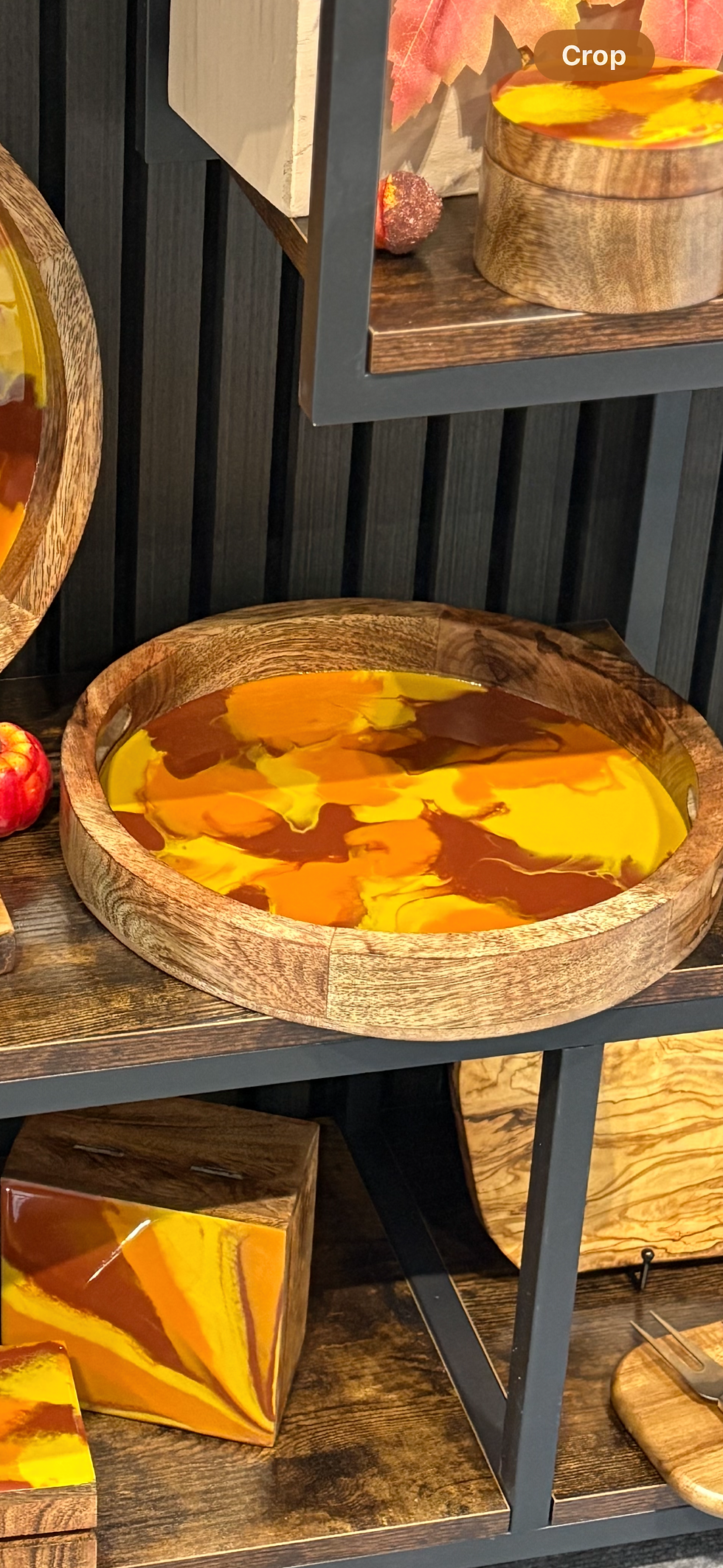 Autumnal Small Round Tray