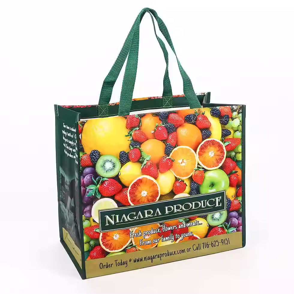 Thumbnail: Woven Reusable Grocery Shopping Bag