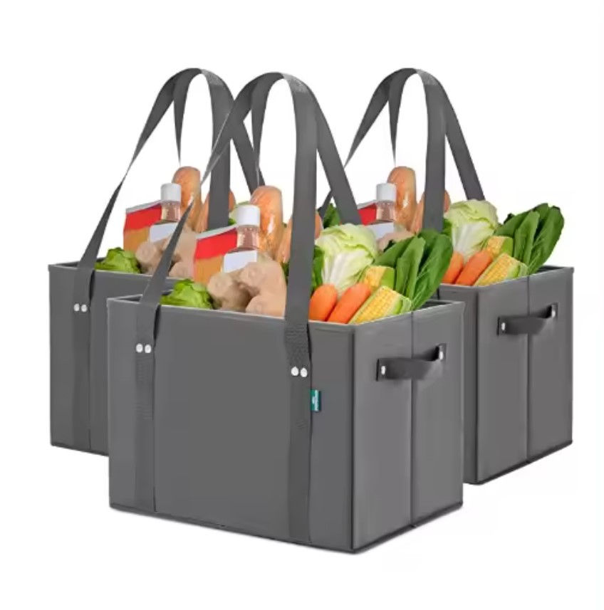 Thumbnail: Collapsible Reinforced Bottom Tote Bag