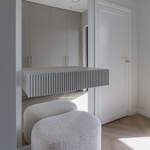 Šiuolaikiško, šviesaus interjero medžiagiškumas