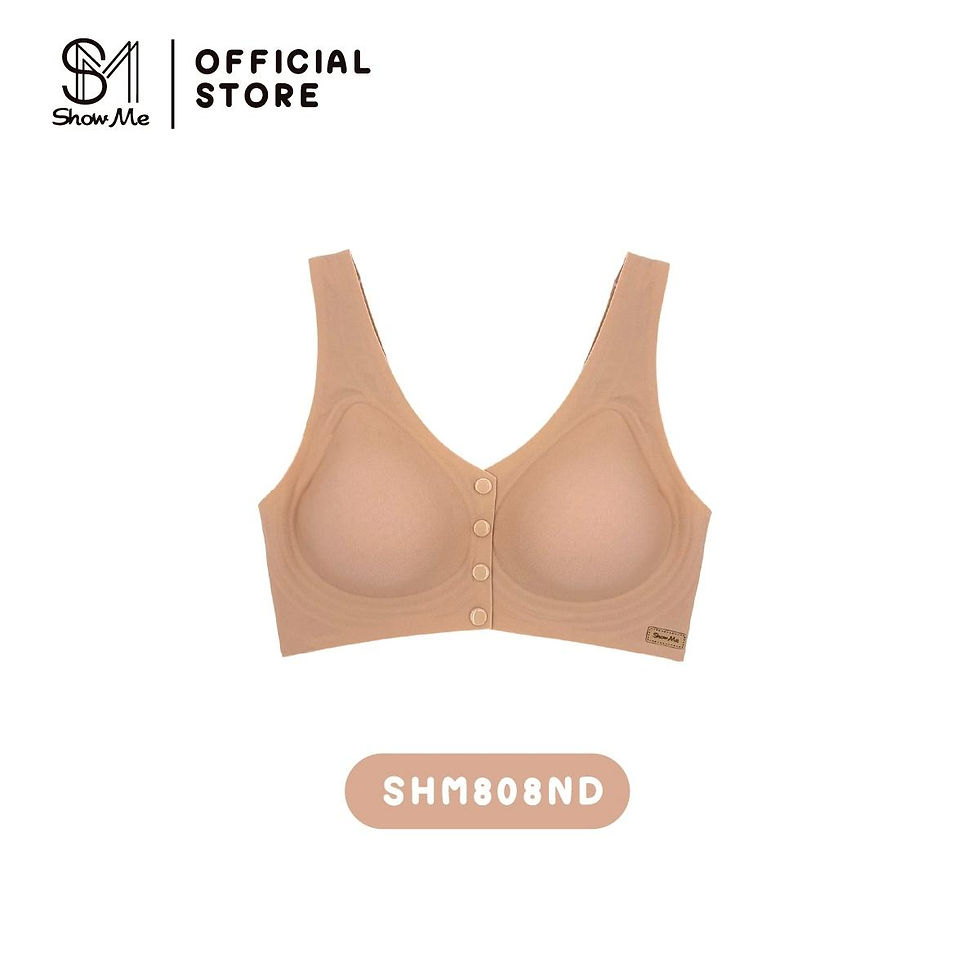 ภาพขนาดย่อ: [SHM808] Show Me เสื้อชั้นในสไตล์เสื้อกั๊ก มีกระดุมหน้าแกะได้  รุ่นVest Bra