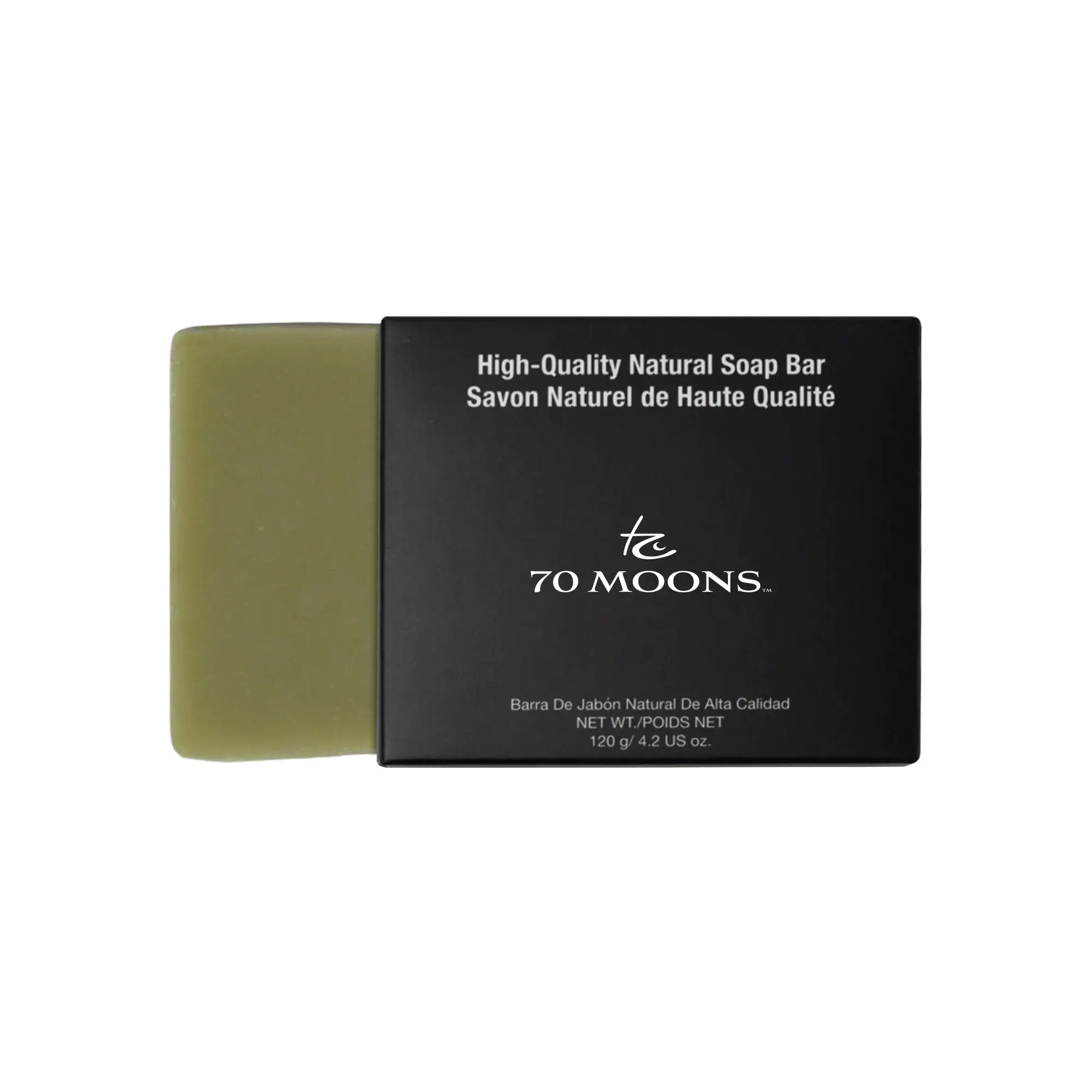 70 MOONS Aloe Vera Soothing Soap – plant-based bar soap with aloe, goat’s milk, and shea butter for face, hands, and body
