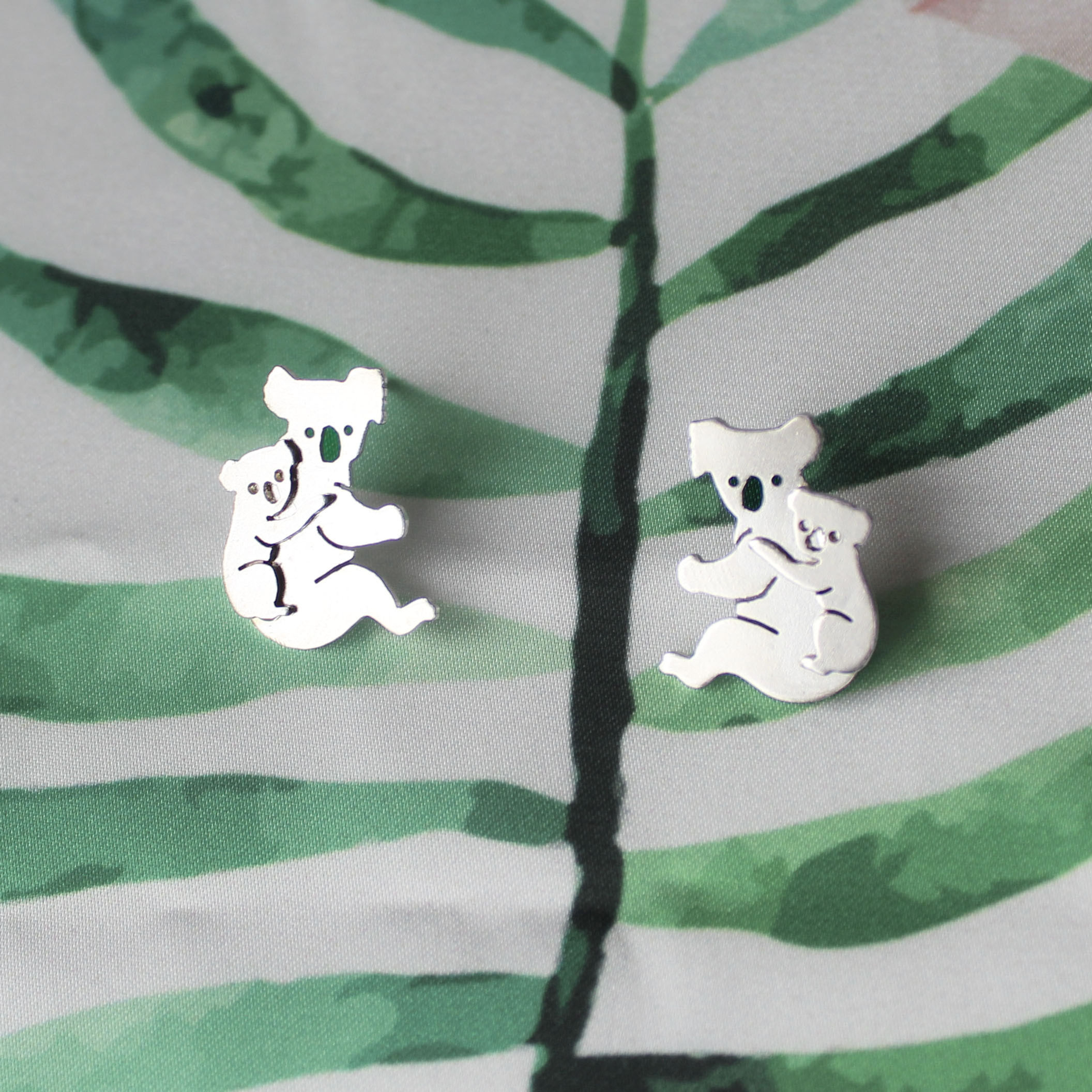 Aretes de Koala y Bebé
