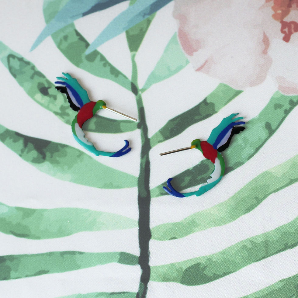 Aretes de Ave Quetzal