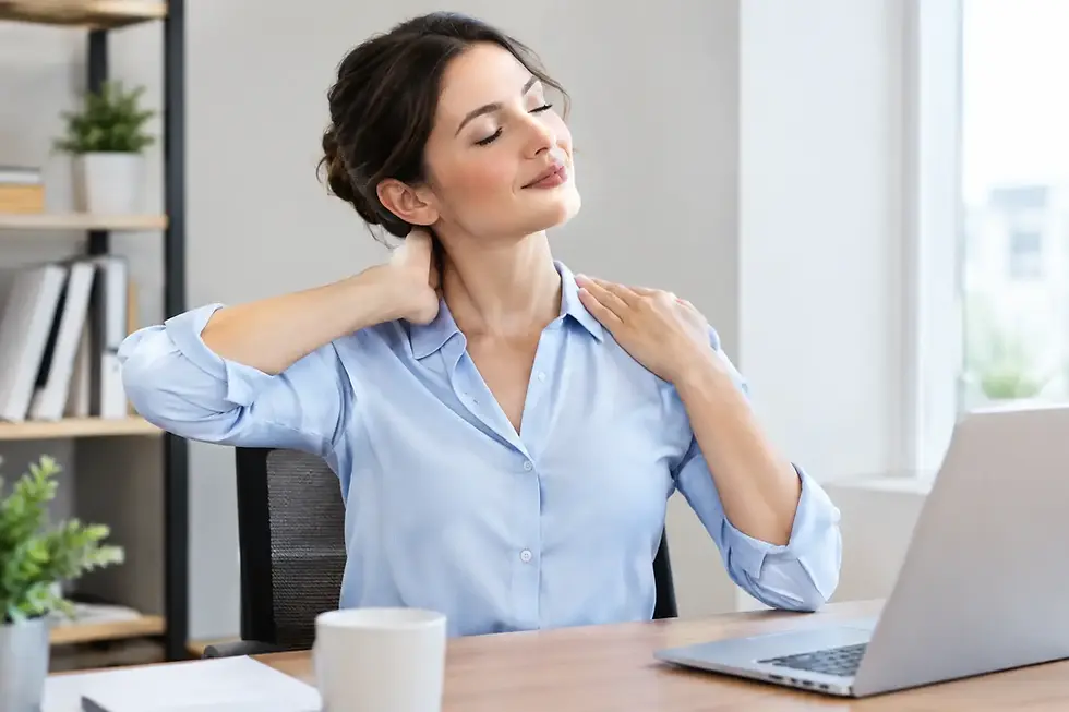 Desk Tension Massage for Neck and Shoulder Relief