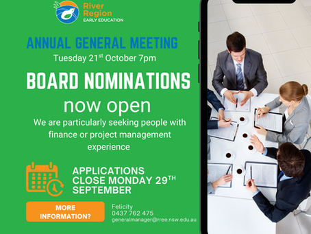 Board Nominations NOW OPEN