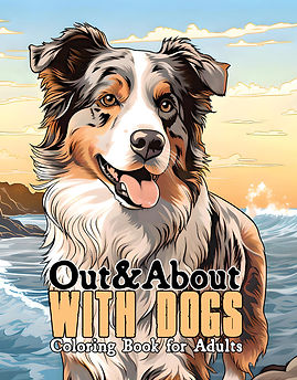 Out & About With Dogs Coloring Book