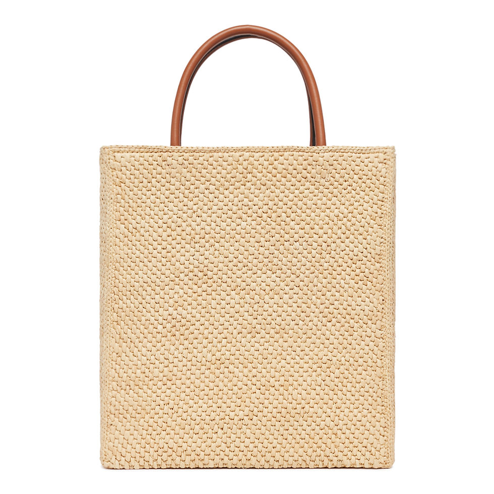 サムネイル： LOEWEスタンダードA4　ラフィアトートバッグ