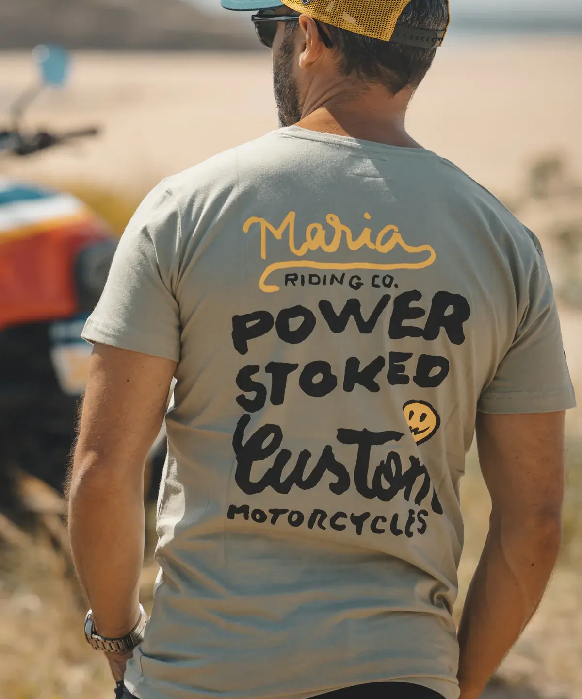 Polera Maria RC T-Shirt Power Stoked - Olive
