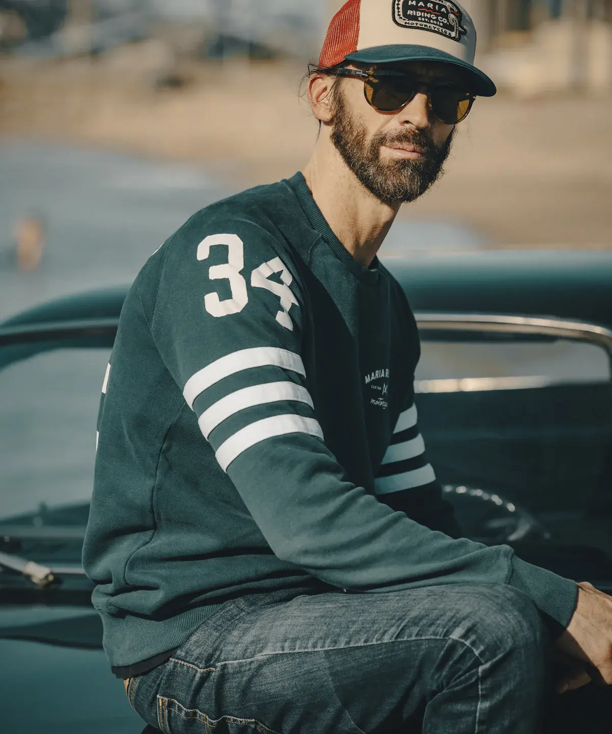 Polerón Maria RC Spades Azul Petroleo