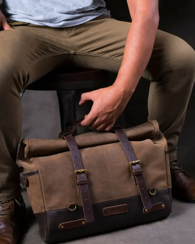 Miniatura: Alforja TripMachine Outlaw Color Tabaco