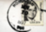 Close-up of a 20c USA stamp featuring Harry S. Truman, overlaid with a black Honolulu postmark dated November 1979.