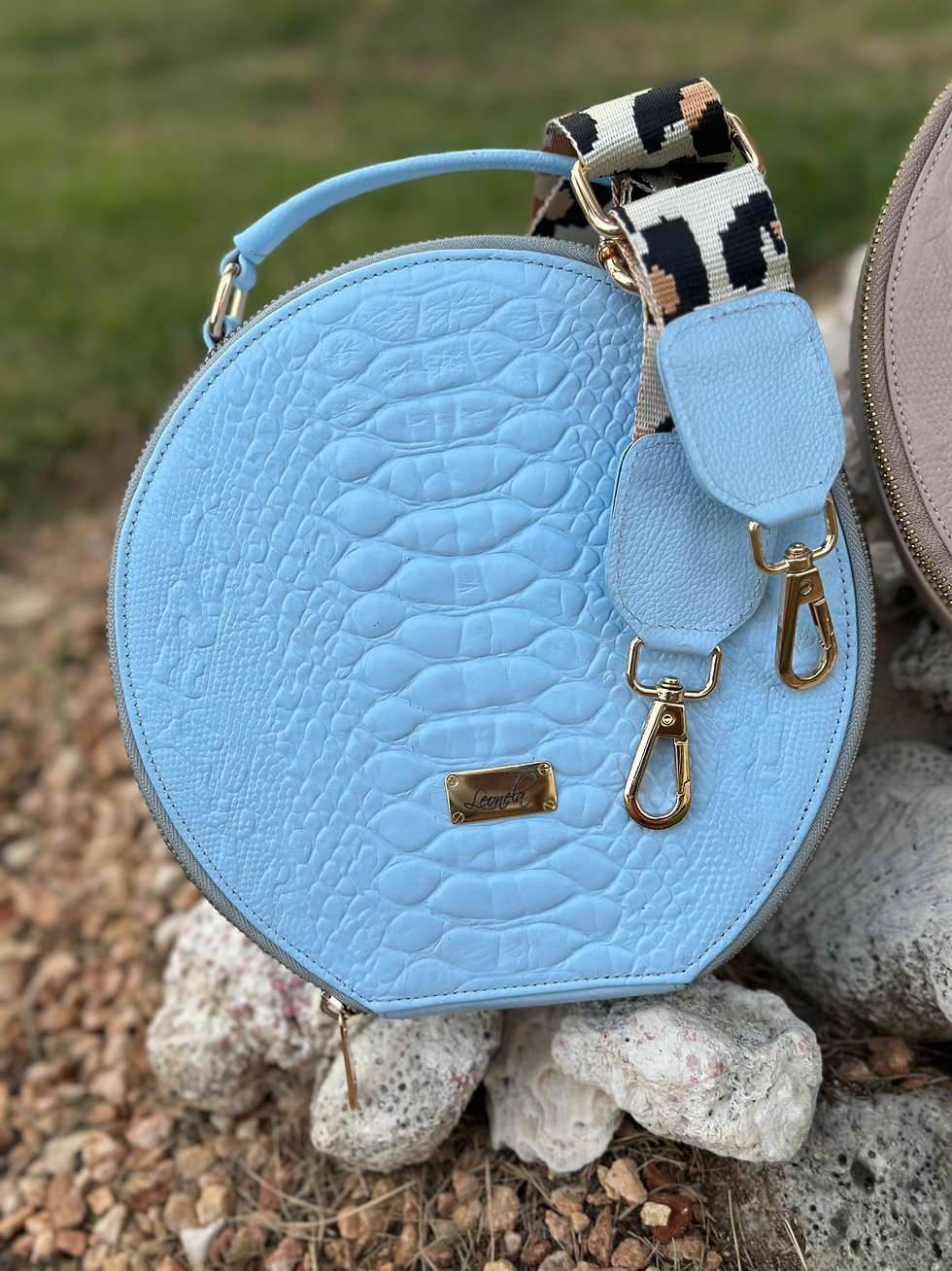 Miniatura: Bolso Azul Redondo