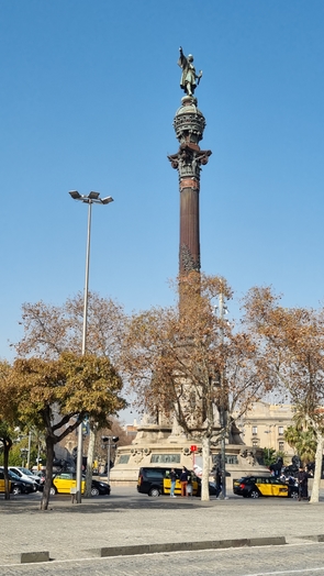Kolumbusz Kristóf szobra Barcelonában