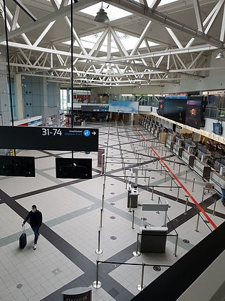 Budapest Airport 2021 májusban, teljes üresen