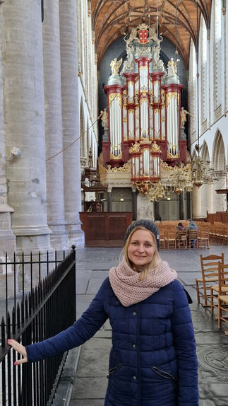 A híres orgona, haarlem, hollandia