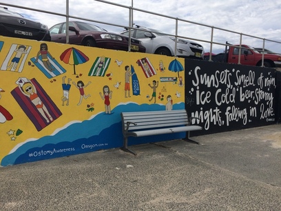 Művészeti falfestmény, Bondi beach, sydney
