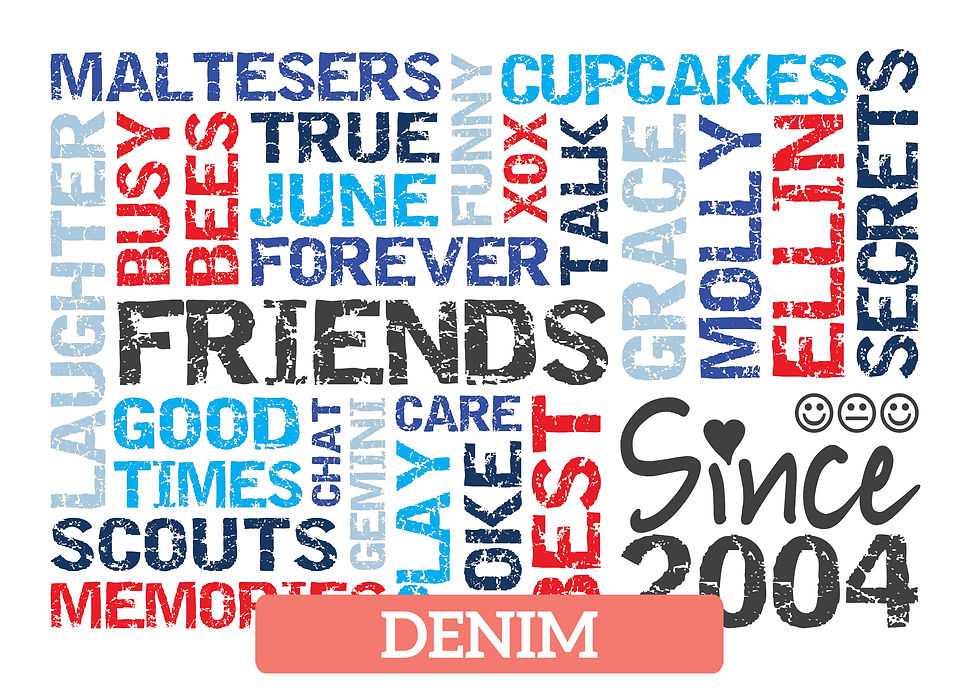 Thumbnail: Friendship Word Art Poster FR010