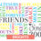 Thumbnail: Friendship Word Art Poster FR004