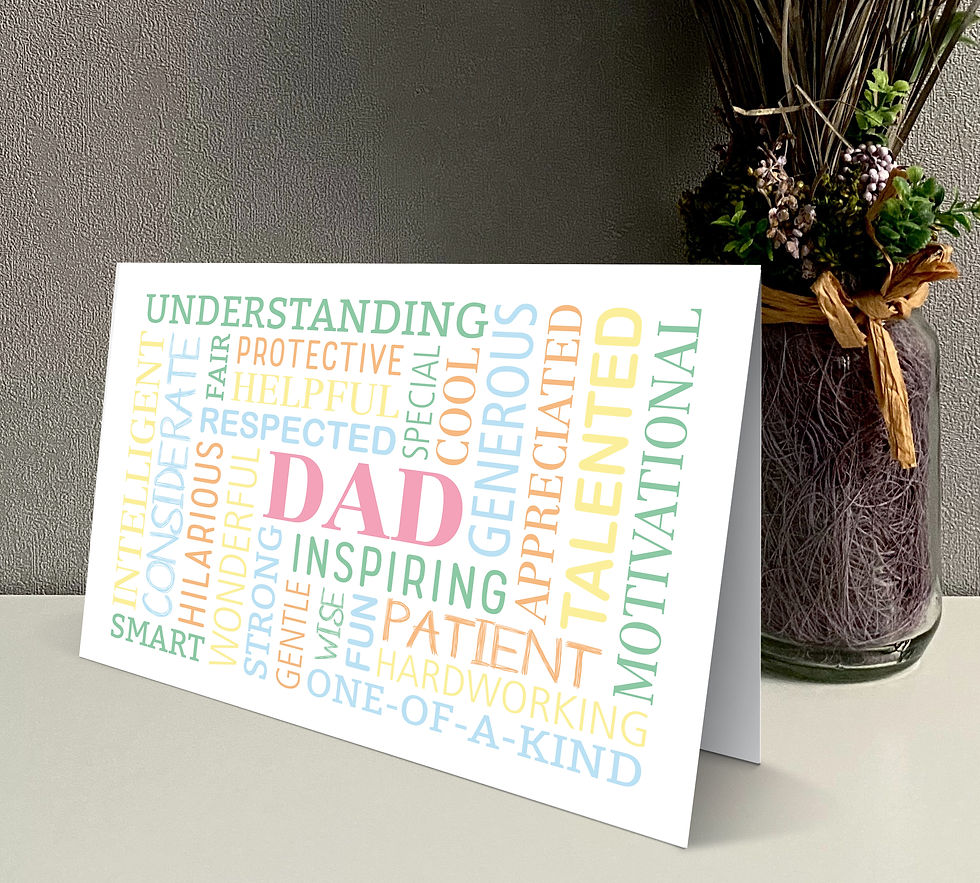Thumbnail: Card for Dad - Multicoloured