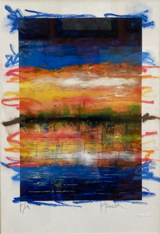 "Horizonte con fuerza", pintura de Pedro Trueba, 2021