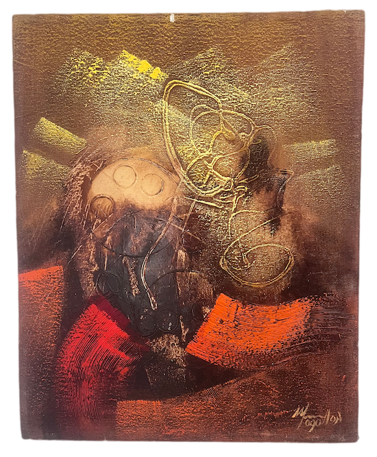Pinturas abstractas contemporáneas_ estilo informalista (4 piezas), por Mogallón