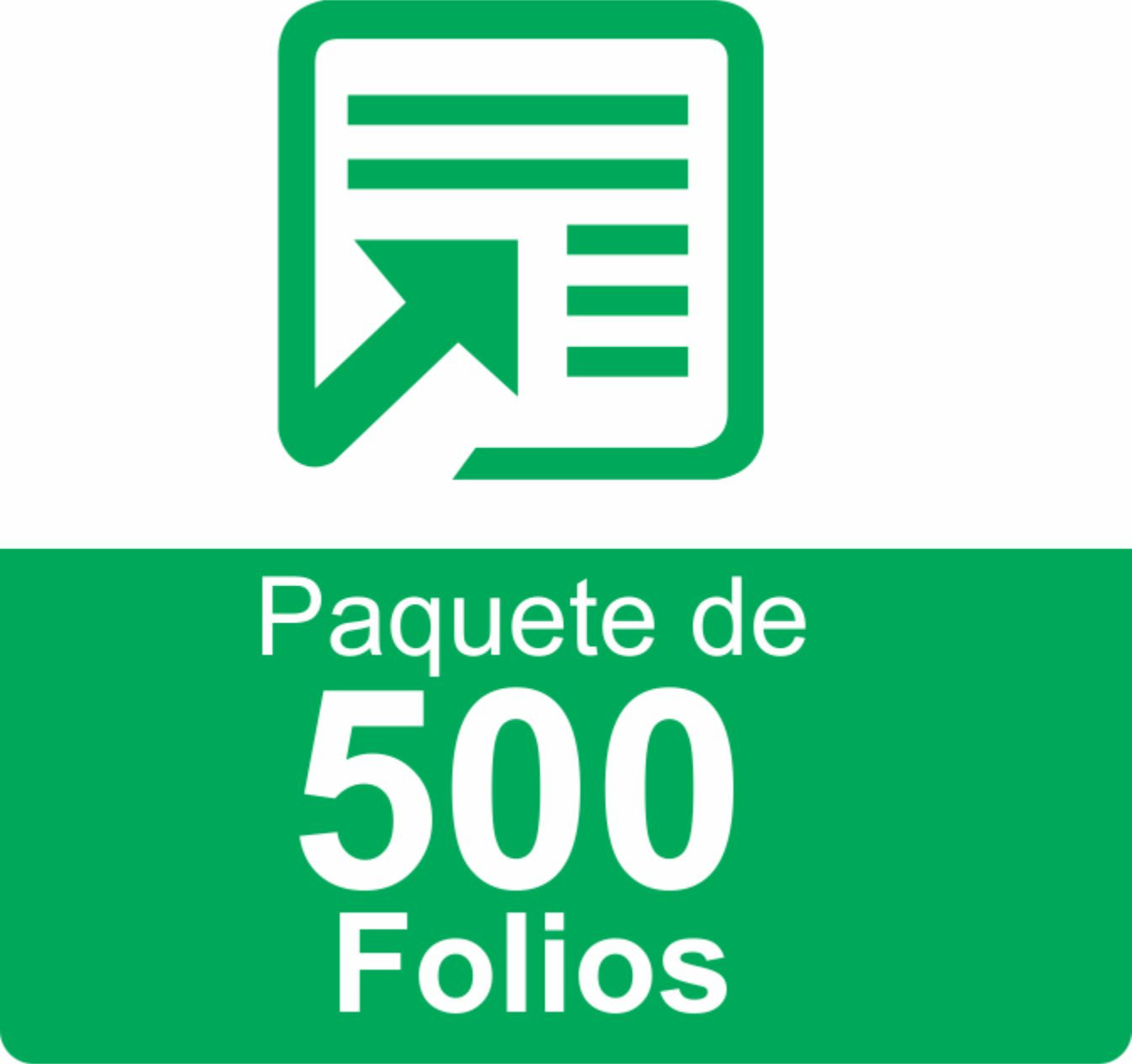 Paquete de 500 folios