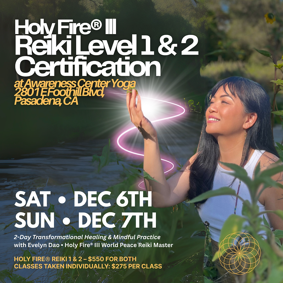 Holy Fire® lll Reiki Level 1 & 2 Certification
